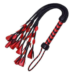 Rose Leather Flogger – Elegant BDSM Impact Toy for Sensual Play