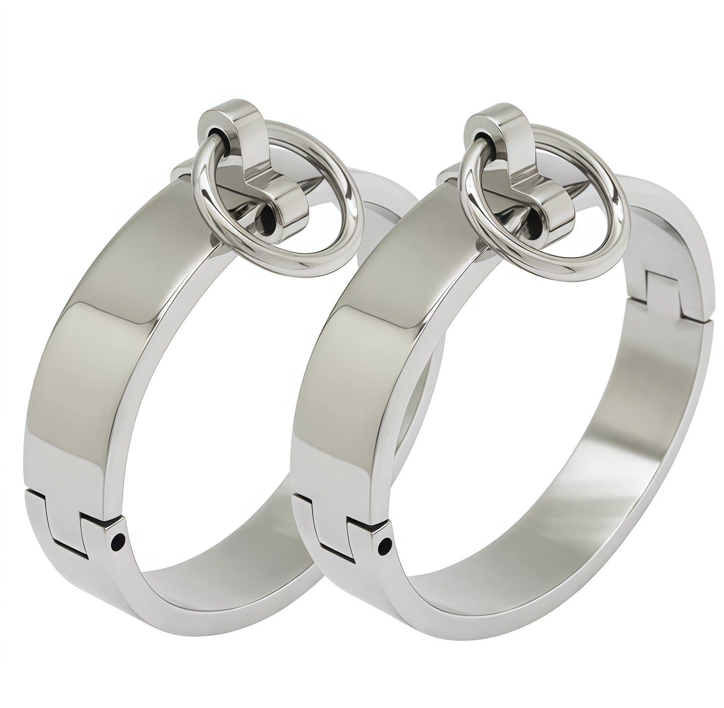 Round Heavy-Duty Wrist & Ankle Cuffs with Removable Pendant — Premium BDSM Accessory by Perfectra Distribution