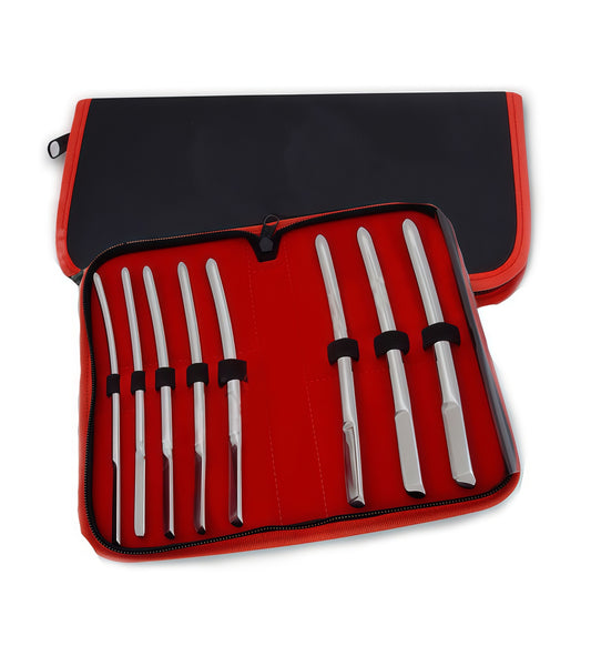 Single End Urethral Dilators – 8-Piece Stainless Steel Set