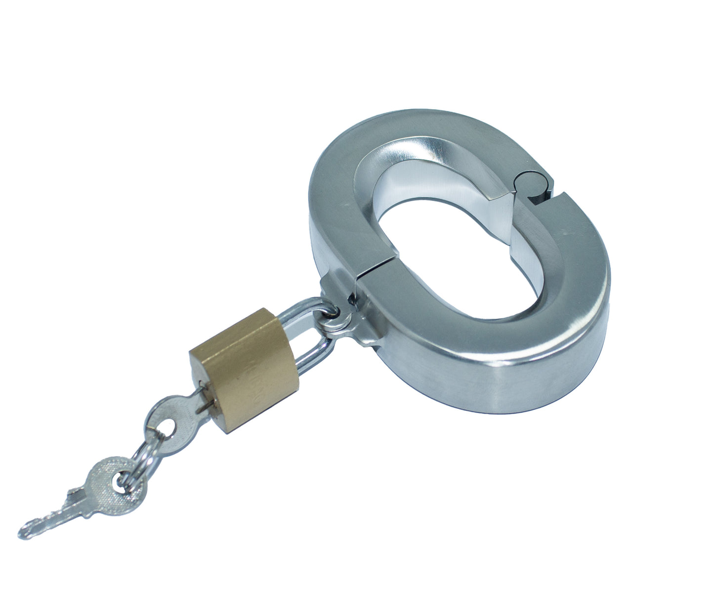 Solid Testicle Weight Lock Oval Shape in      AISI 304 SURGICAL STEEL by Perfectra