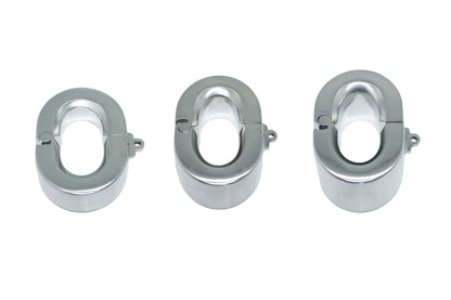 Solid Testicle Weight Lock Oval Shape in      AISI 304 SURGICAL STEEL by Perfectra