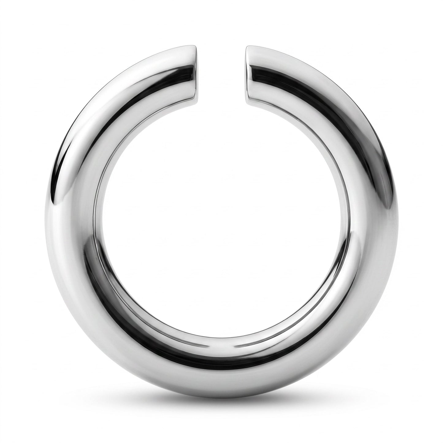 The Solid Glans Ring Open is a premium cock and glans ring crafted from durable AISI 304 SURGICAL STEEL. Featuring a sleek silver finish, this ring is designed to provide both comfort and reliability for extended wear.