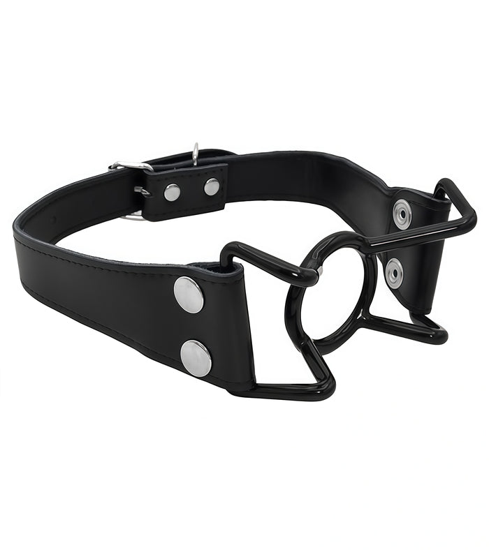 Spider Gag with Black PVC Grip – Secure, Sleek & Unapologetically Exposed