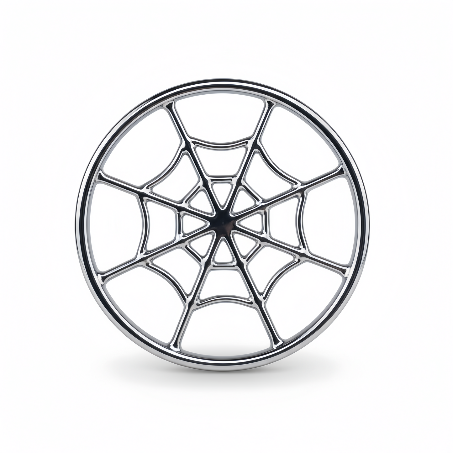 Spider Web Shibari Ring – Stainless Steel Multi-Point Suspension Ring