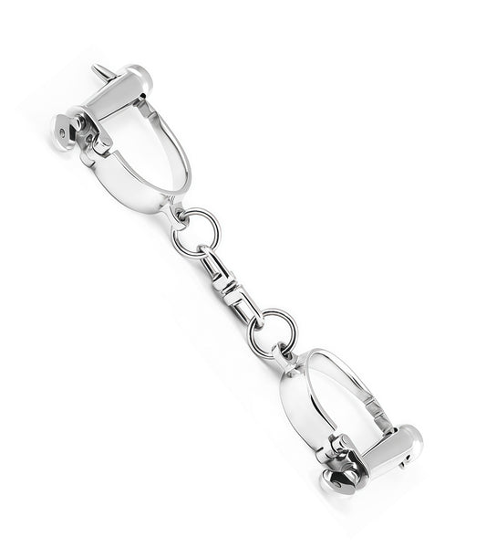 Stainless Steel Adjustable Handcuffs — Premium BDSM Accessory by Perfectra Distribution