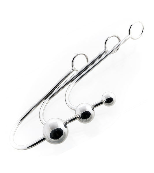 Stainless Steel Anal Ball Hook — Premium CBT & BDSM Device by Perfectra Distribution