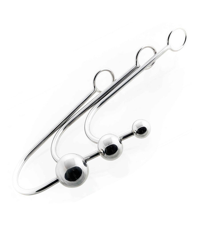 Stainless Steel Anal Ball Hook — CBT & BDSM Device
