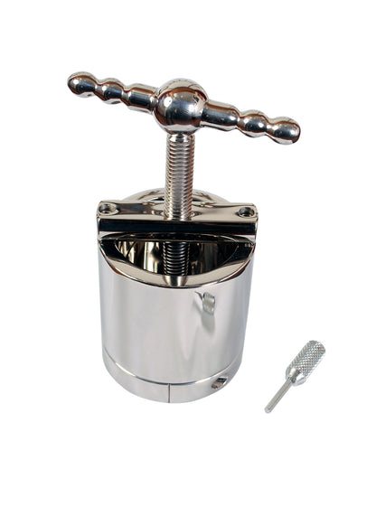     AISI 304 SURGICAL STEEL Ball Flask & Crusher – Extreme CBT Restraint