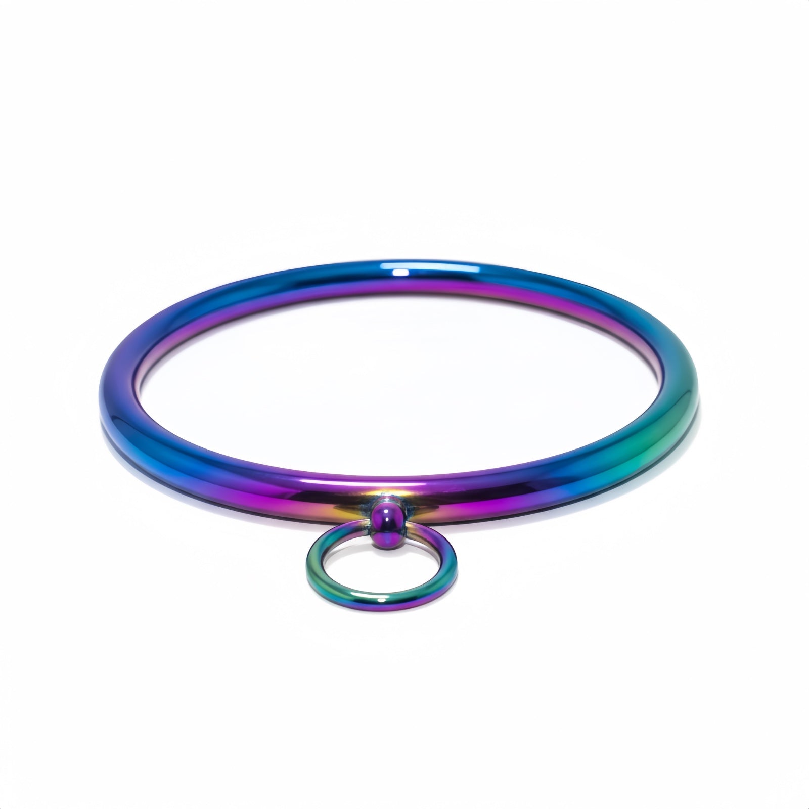 Multicolor     AISI 304 SURGICAL STEEL Round Bar Slave Collar 10mm with O-Ring by Perfectra Distribution