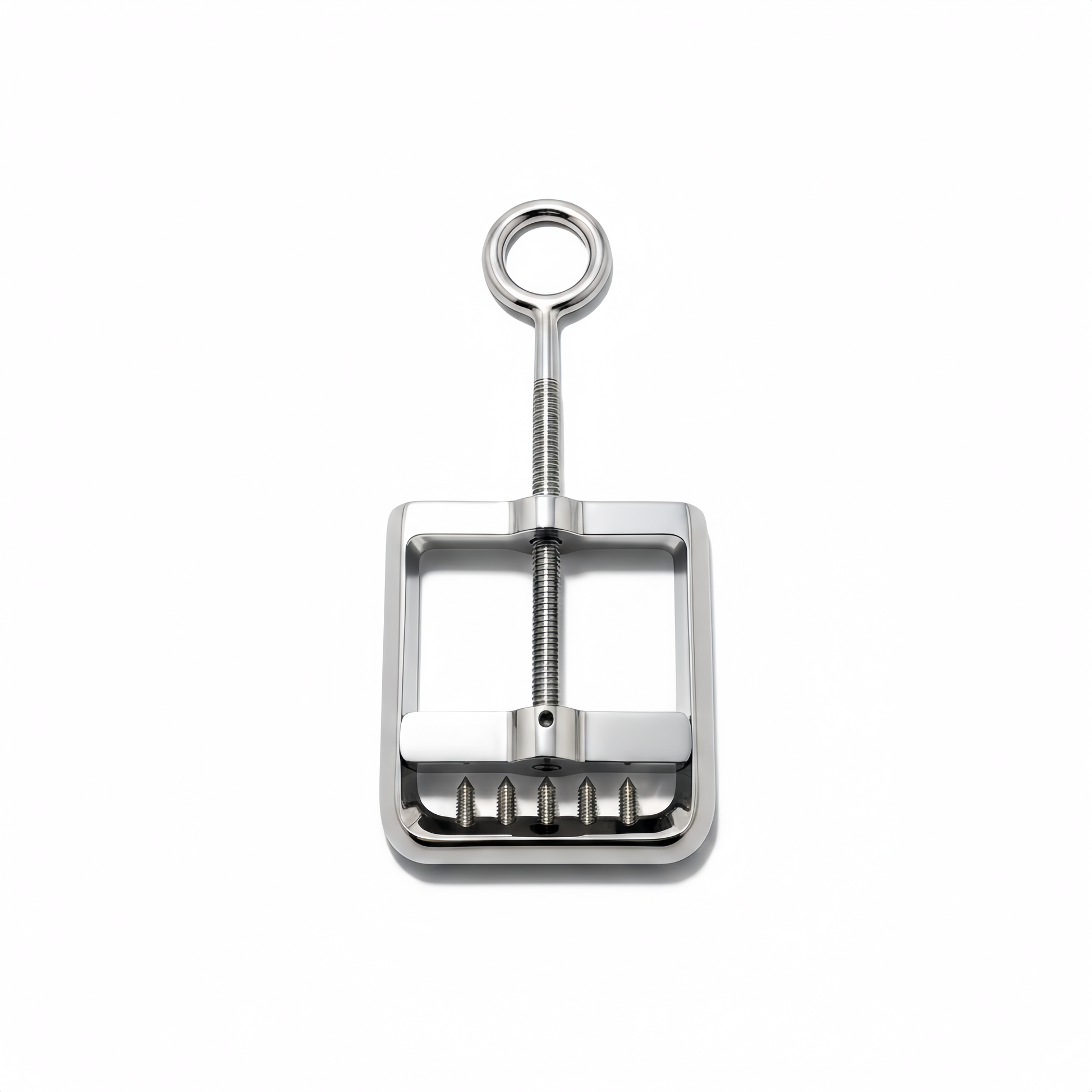 Adjustable     Stainless Steel Testicle Crusher Clamp with Polished Finish