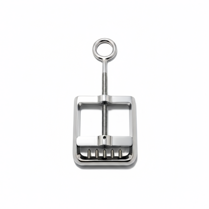 Adjustable     Stainless Steel Testicle Crusher Clamp with Polished Finish