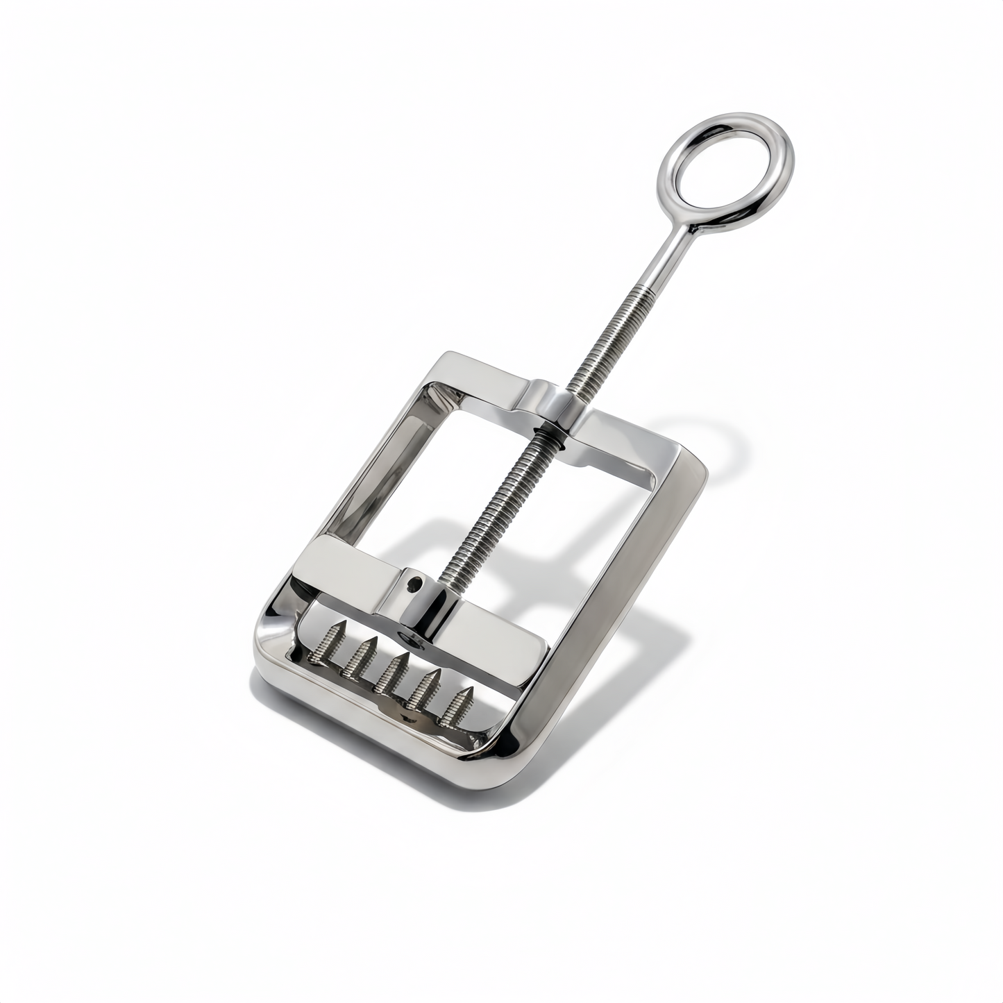 Adjustable     Stainless Steel Testicle Crusher Clamp with Polished Finish