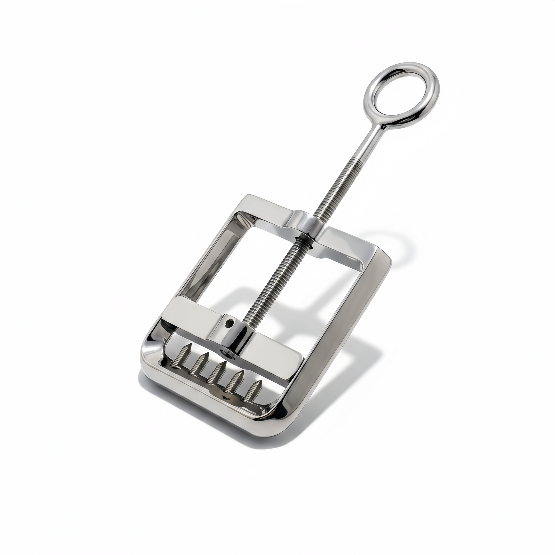 Adjustable     Stainless Steel Testicle Crusher Clamp with Polished Finish