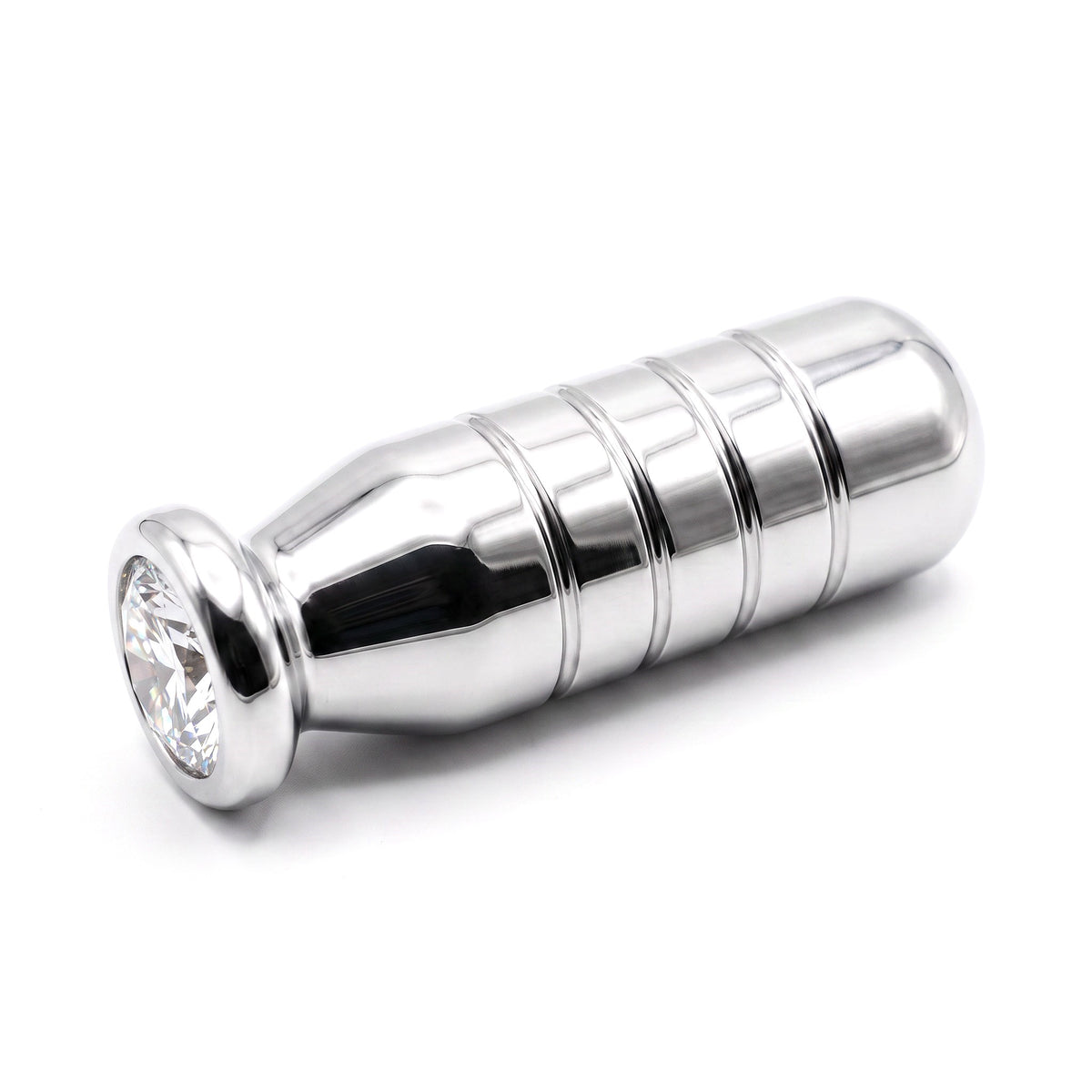 The Perfectra Distribution Top Round Grooved Butt Plug combines elegant design with purposeful stimulation. Featuring a smooth, rounded tip for comfortable insertion and expertly crafted grooves along the shaft