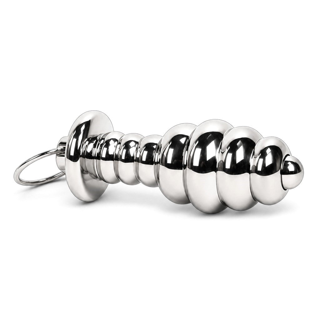 Ribbed Tunnel Butt Plug – Textured Pleasure & Ergonomic Fit