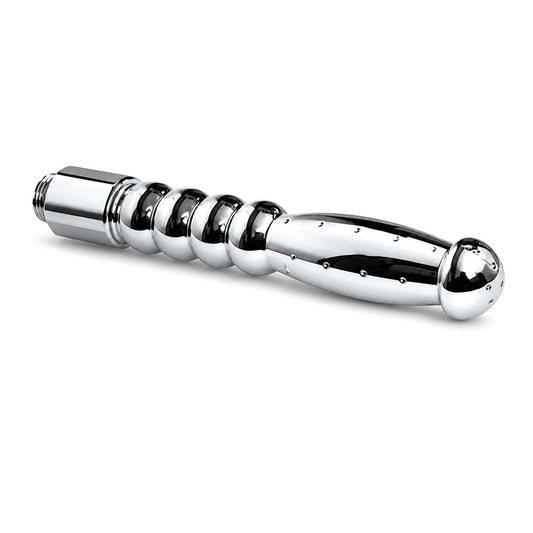 The Side Drilled Beaded Douche Nozzle by Perfectra is crafted for gentle and effective cleansing. Its beaded shaft ensures smooth, gradual insertion while the side-drilled holes deliver even water flow for thorough hygiene.