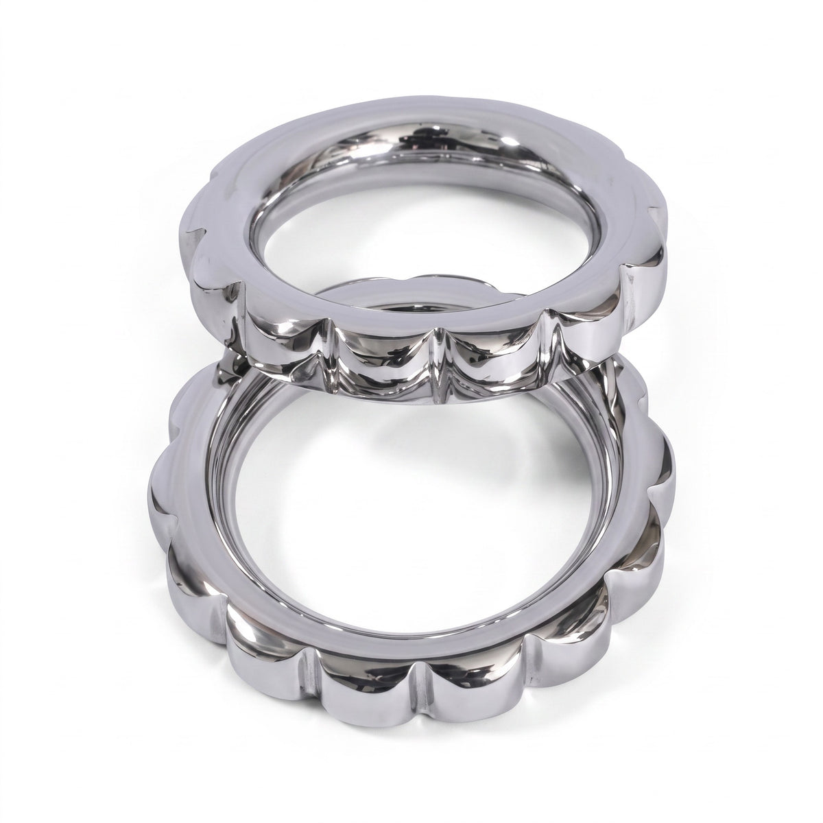 Steel Button Strap Cock & Glans Ring