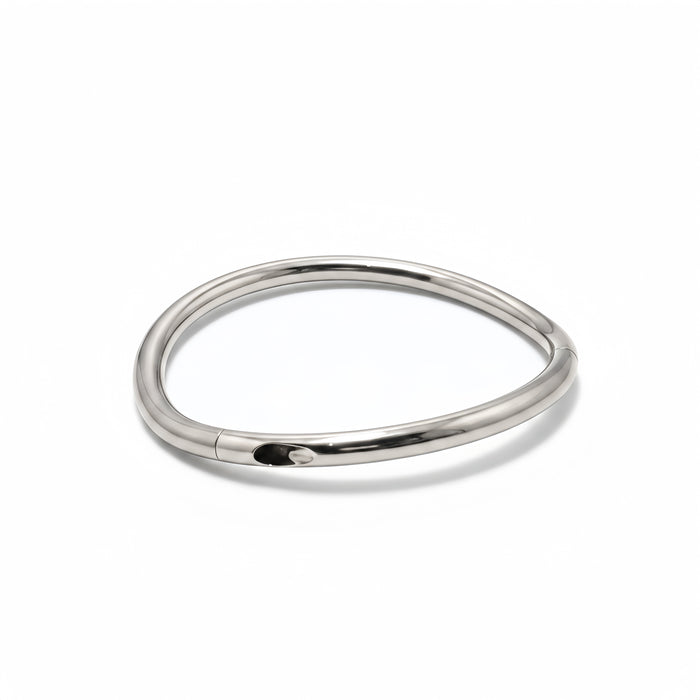 Titanium Bended Collar Polished – Mirror Finish Lightweight Titanium Neck Collar