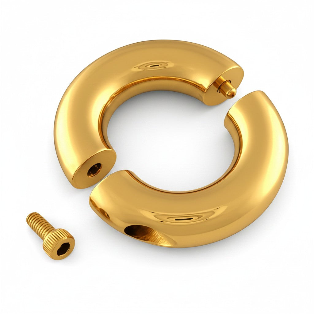 Tribal Dream Circle Rings Gold Plated made of AISI AISI 304 AISI 304 SURGICAL STEEL