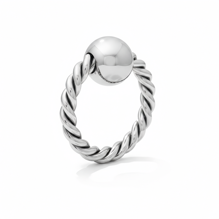 Twisted Wire Glan Ring – Stainless Steel Twisted Design Ring