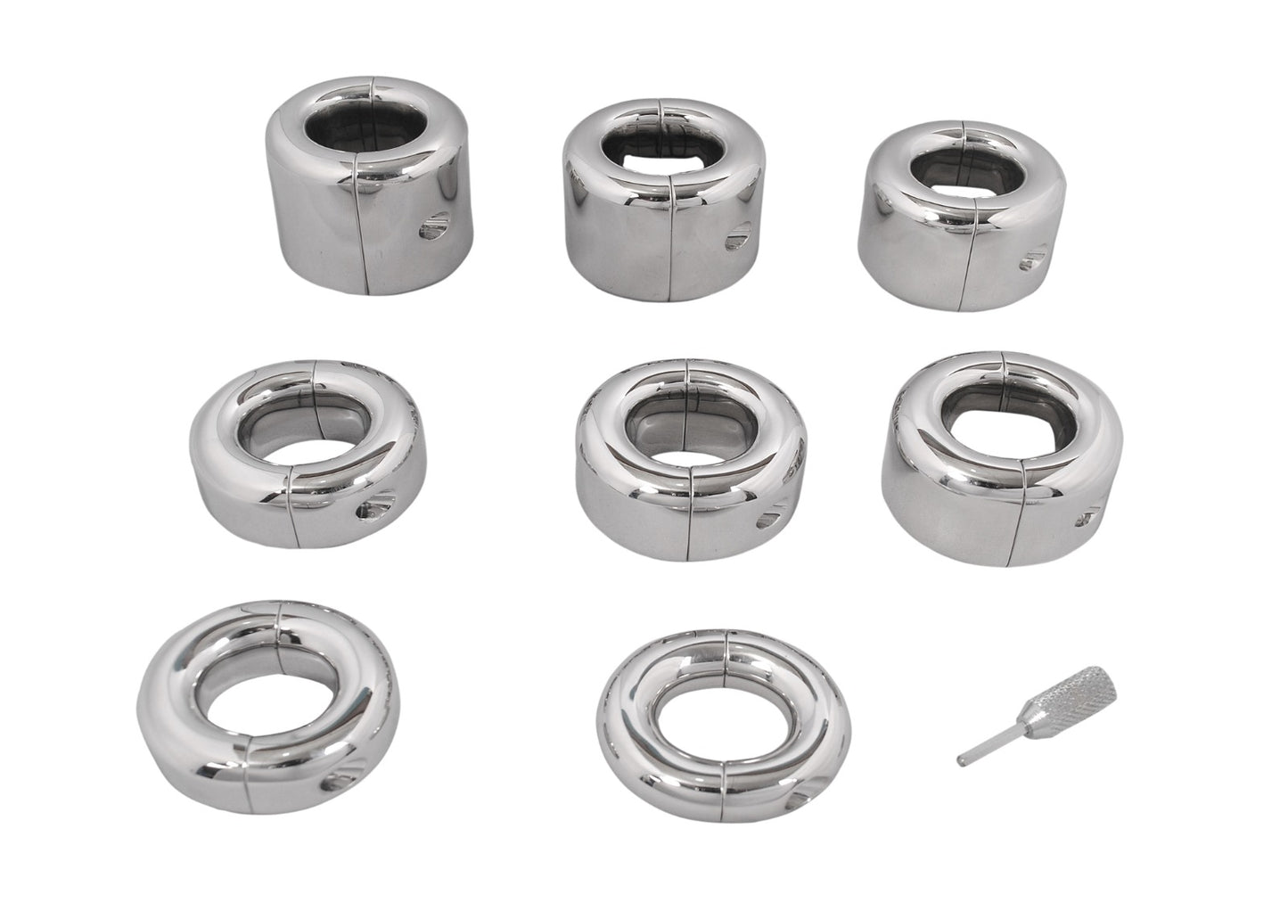 Perfectra Instruments Rounded Oval U-Shaped Ball Stretchers & Weights – Premium Stainless Steel for Intense Sensation