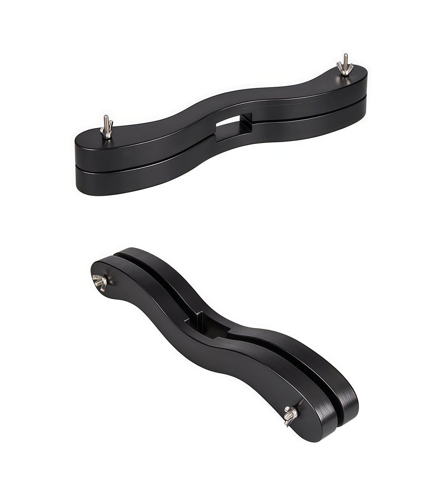 Wooden Humbler Ball Stretcher Black — Premium CBT & BDSM Device by Perfectra Distribution