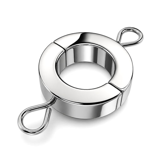 The Stainless Steel Ball Stretcher – 20mm Height offers a premium experience for those looking to explore advanced cock and ball training (CBT). This device ensures a secure and comfortable fit with a precise 20mm height.