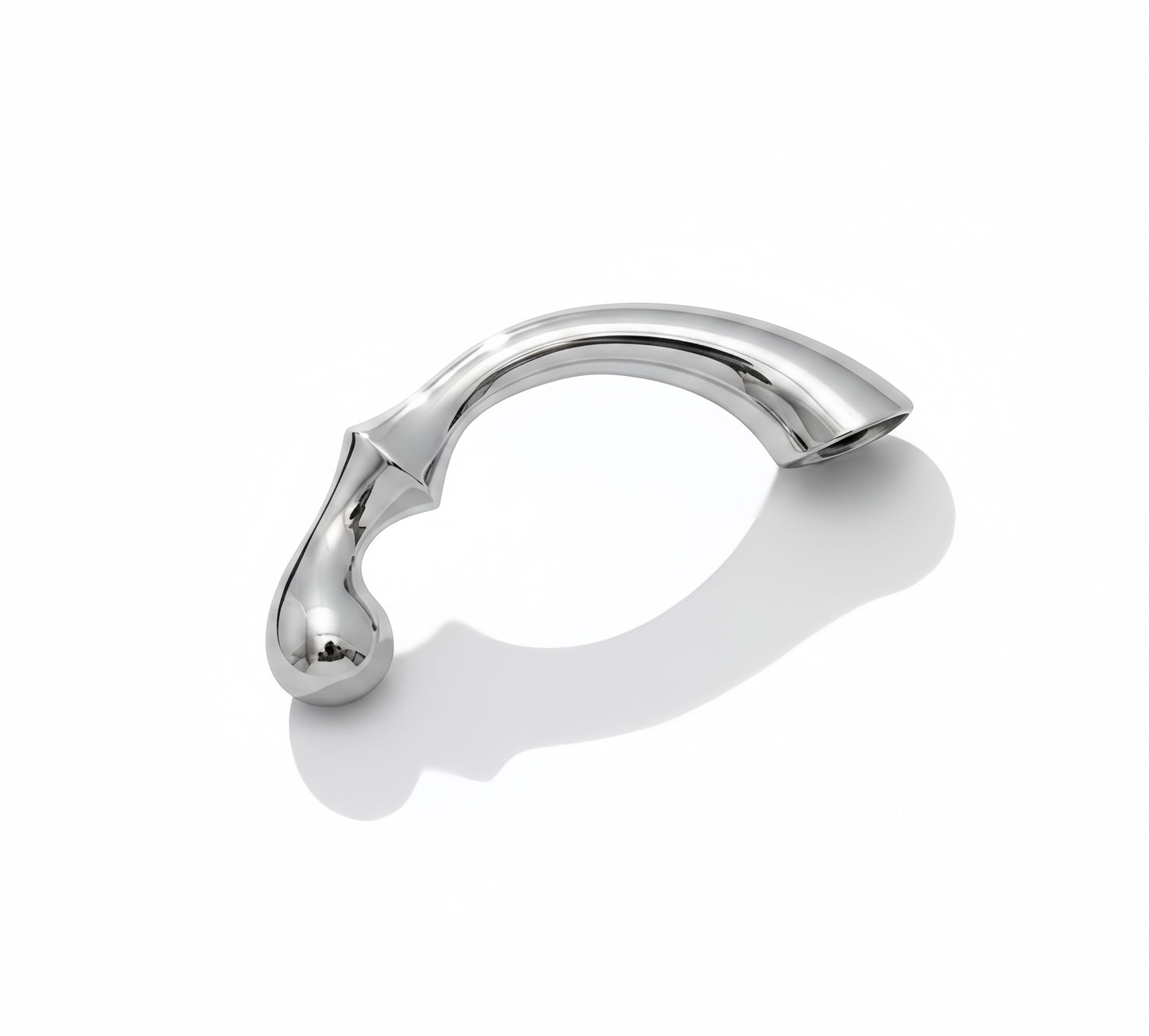 Perfectra Distribution Arcus Hollow Steel Dildo, curved, polished      AISI 304 SURGICAL STEEL, lightweight, ergonomic design.