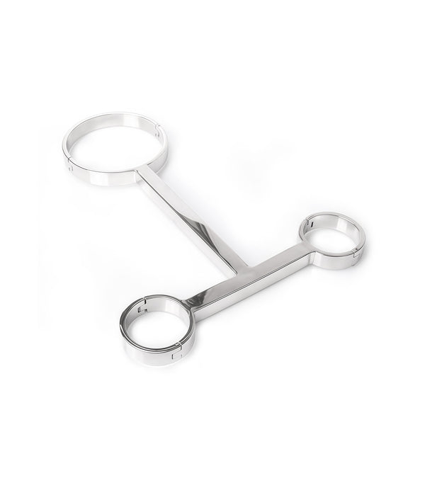 Stainless Steel T Neck-Wrist Restraints — Premium BDSM Gear by Perfectra Distribution
