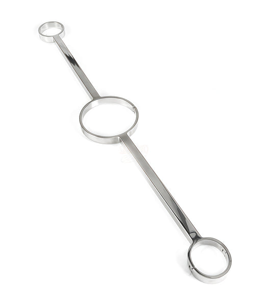 Stainless Steel Neck to Wrist Spreader Stocks – Premium Restraint for Intense BDSM Play