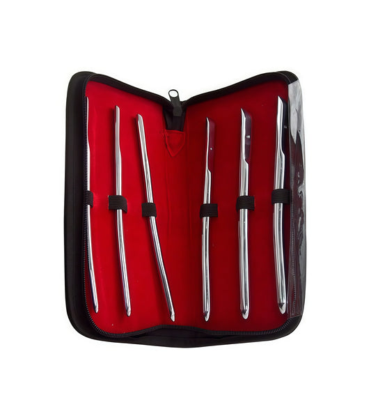 Single End Urethral Dilators – 6-Piece Stainless Steel Set