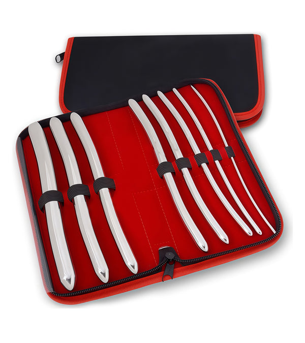 Double End Hegar Urethral Dilators – 8-Piece Stainless Steel Set