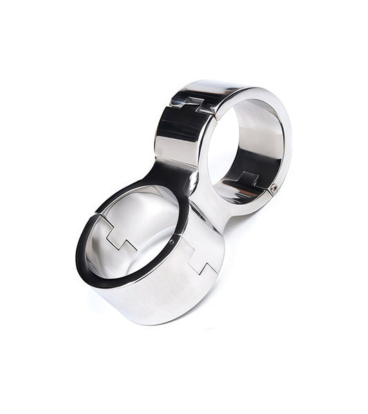 Joint Handcuff Cross Bondage Cuffs – Premium Stainless Steel Restraints by Perfectra Instruments