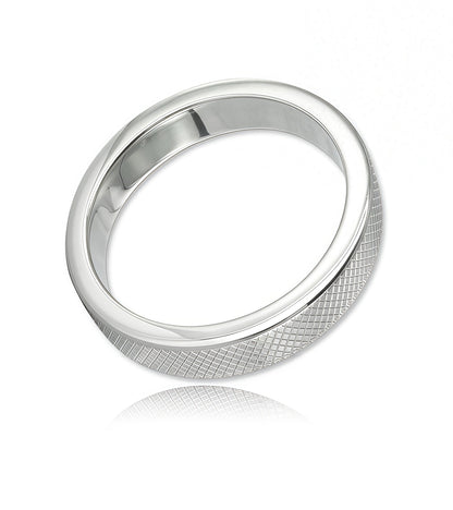 Knurl Cock Ring – Precision-Grip Stainless Steel for Ultimate Comfort & Style