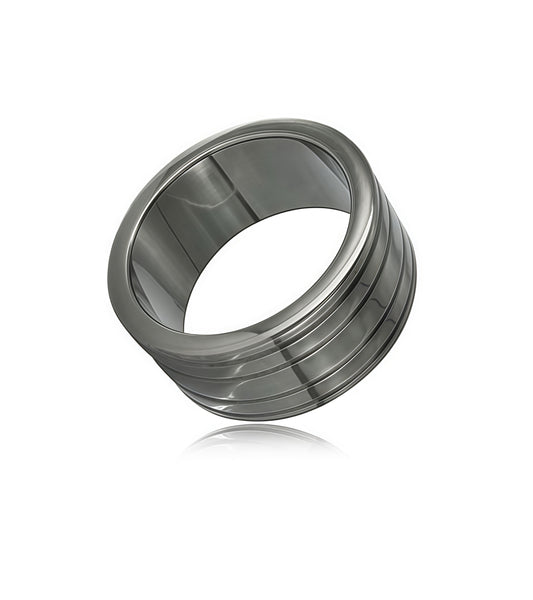 Golden Black Beauty Cock Ring – Elegant Stainless Steel for Ultimate Performance
