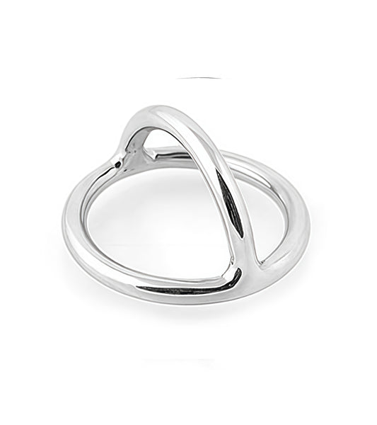 Dome Splitter Cock Ring – Precision Steel for Ultimate Stimulation