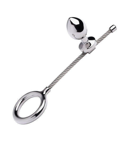 The Cable Cock Ring with Anal Plug – Ultimate Dual Sensation Restraint