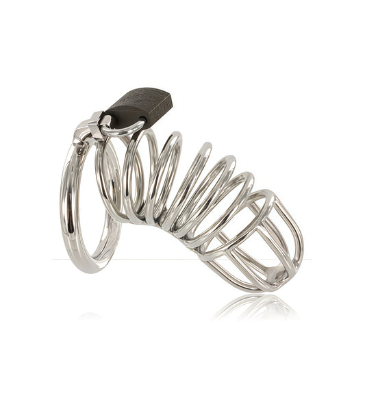 Spiral Chastity Cage – Stainless Steel Male Denial Device