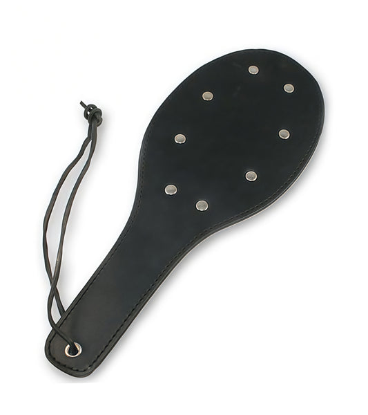 Oval Studded Leather Paddle