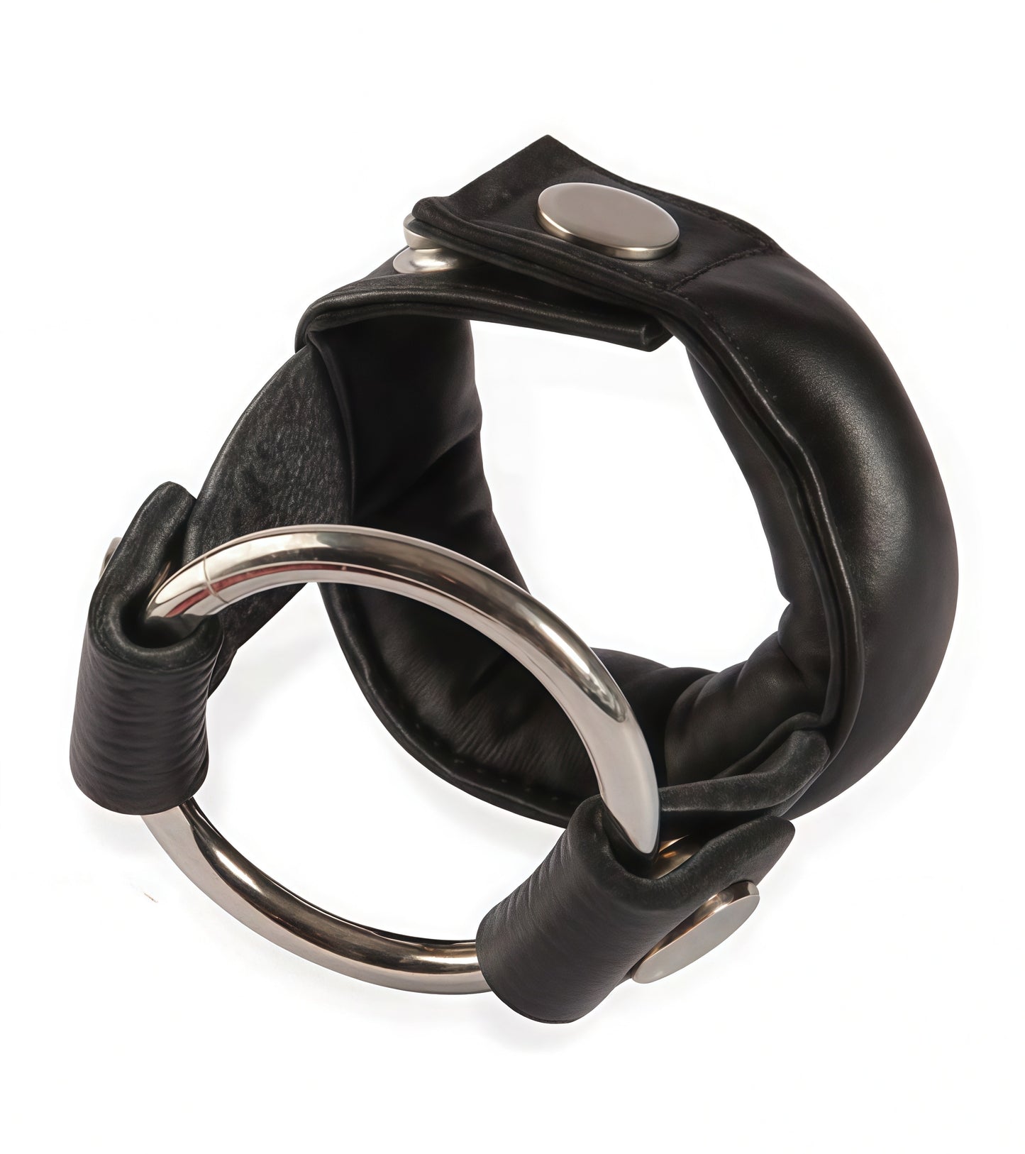 Cock & Ball Weighted Cage – Leather Restraint with Intense Downward Pressure