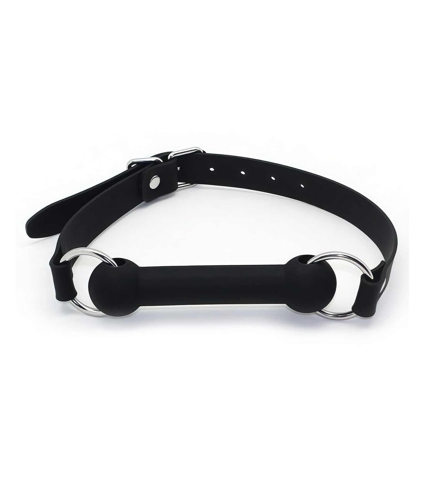 Black Silicone Bit Gag – Sleek, Silent, and Built for Obedience