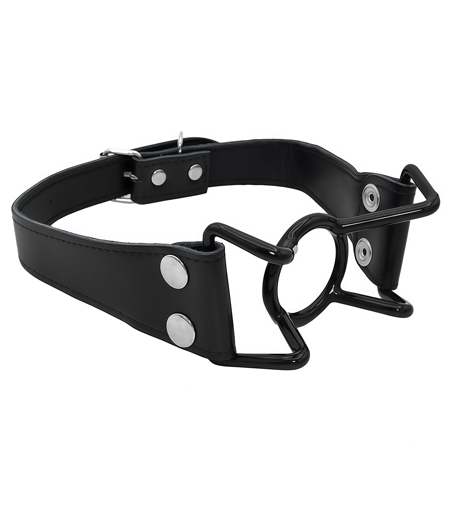 Spider Gag with Black PVC Grip – Secure, Sleek & Unapologetically Exposed