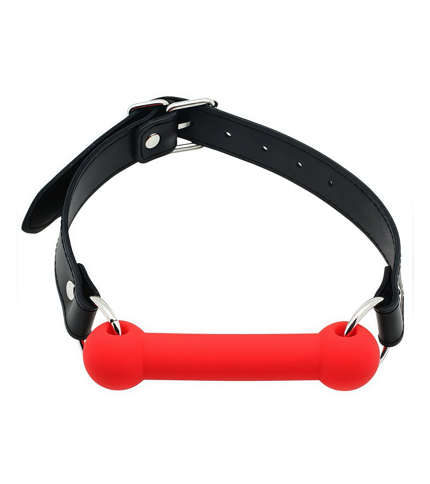 Red Silicone Bit Gag – Bold, Breathable, and Built for Control