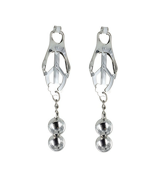 Glover Nipple Clamps with Beads – Elegant Torture, Precision-Controlled