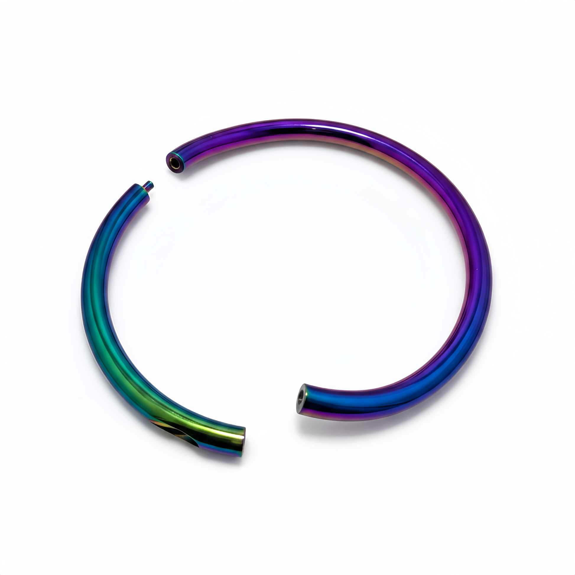 Titanium Collar Bended Colored – Color Plated Lightweight Titanium Neck Collar - Perfectra Distribution