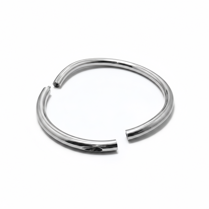 Titanium Bended Collar Polished – Mirror Finish Lightweight Titanium Neck Collar - Perfectra Distribution