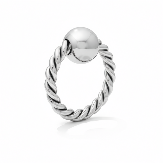 Twisted Wire Glan Ring – Stainless Steel Twisted Design Ring